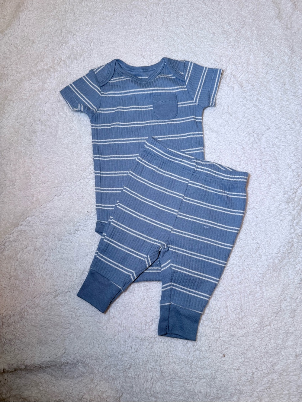 Carter’s Striped Blue Baby Two-Piece Set